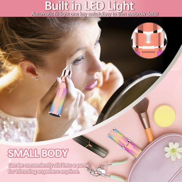 Portable 2 IN 1 Electric Epilator Eyebrow Trimmer