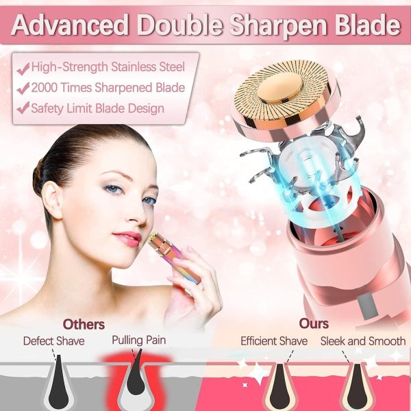 Portable 2 IN 1 Electric Epilator Eyebrow Trimmer