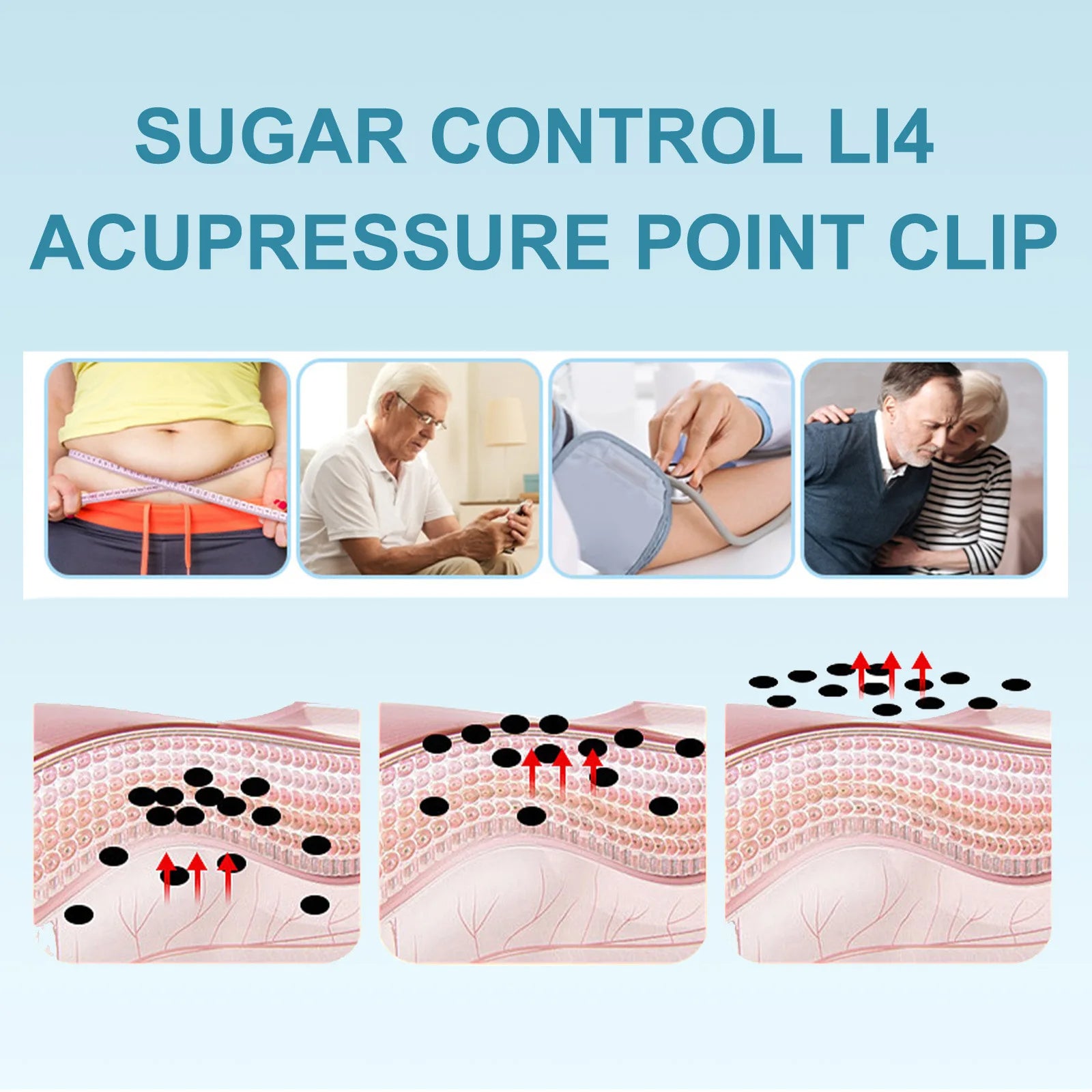 Sugar Control Acupressure Point Clip
